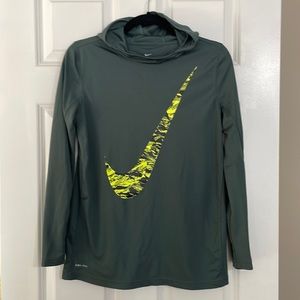 Nike Swoosh DriFit Performance Long Sleeve Hoodie